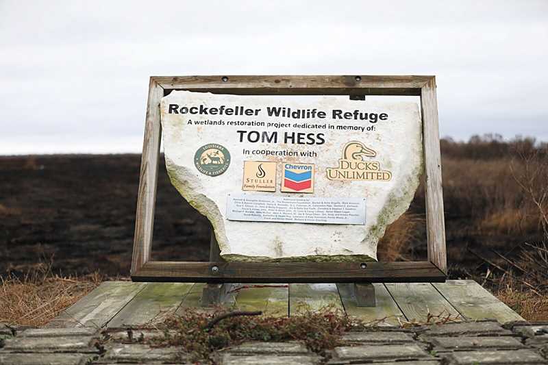 Rockefeller Wildlife Refuge landmark Plaque