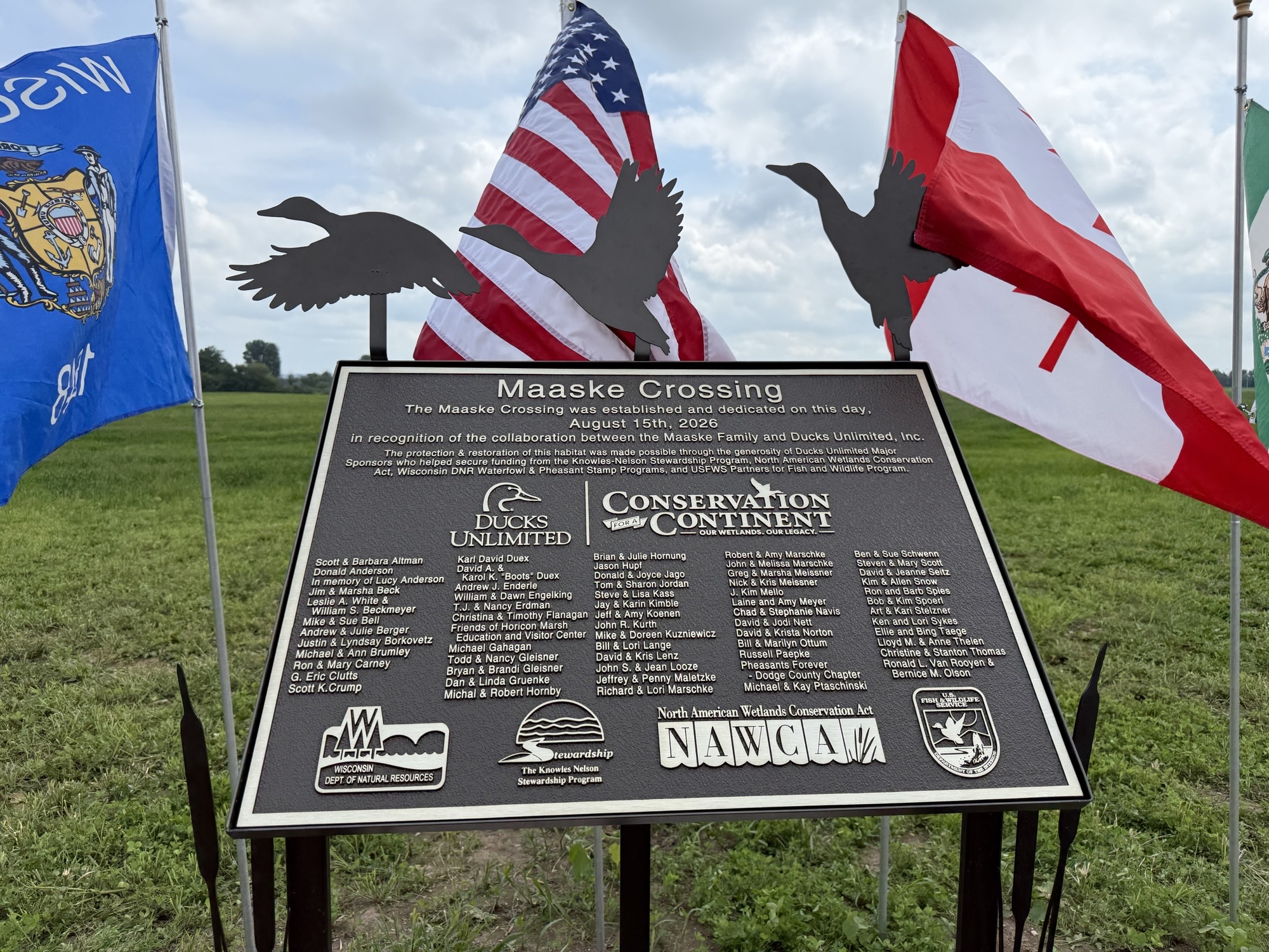 Ducks Unlimited celebrates protection and restoration of 78 acres at Horicon Marsh