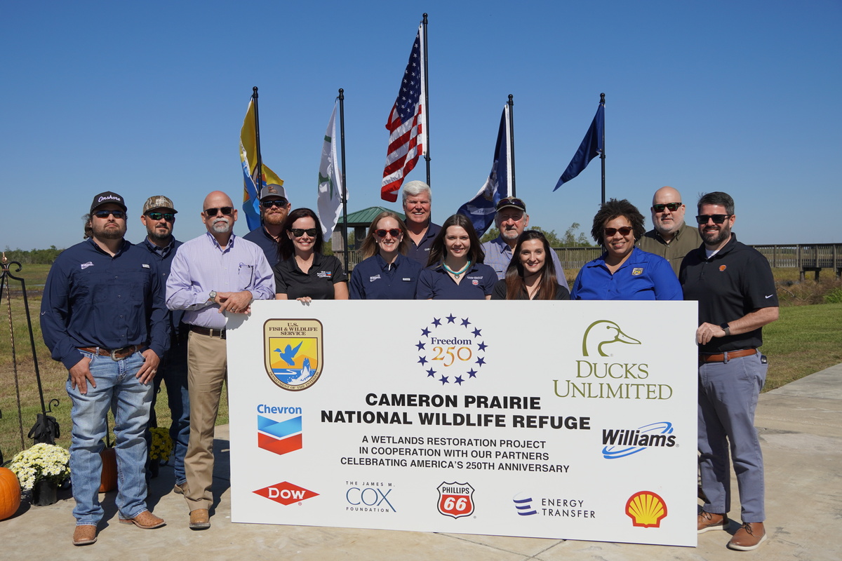 Image for Partners celebrate Southwest Louisiana wetland conservation during Freedom 250 event