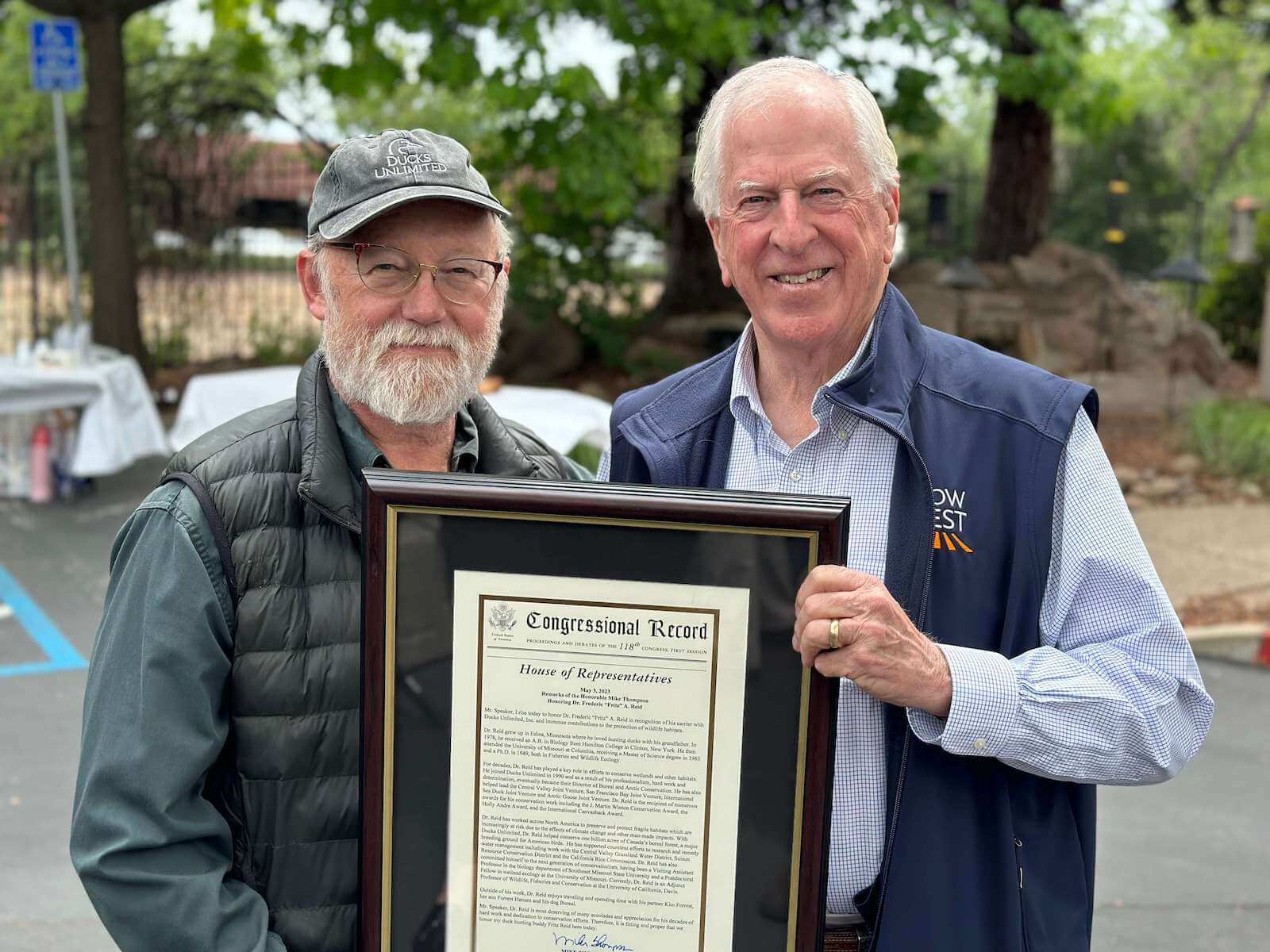 Fritz with Rep. Thompson