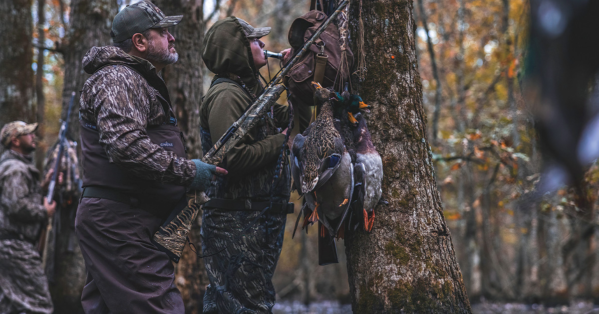 Hunter calling. Photo by Ed Wall Media