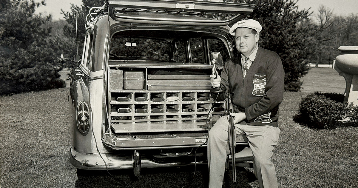 Herb Parsons thrived as much behind the microphone as he did behind the gun, captivating audiences with his rapid-fire monologue. Photo courtesy of Winchester Arms