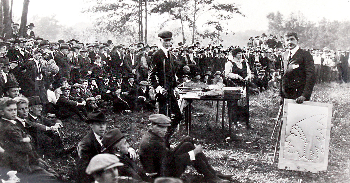 The Toepperweins and a crowd. Photo courtesy of Winchester Arms