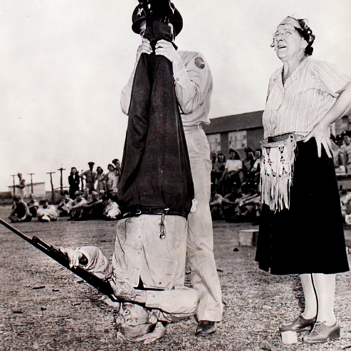 The Toepperweins thrilled audiences with marksmanship feats and inspired a young Parsons to follow in their footsteps. Photo courtesy of Winchester Arms