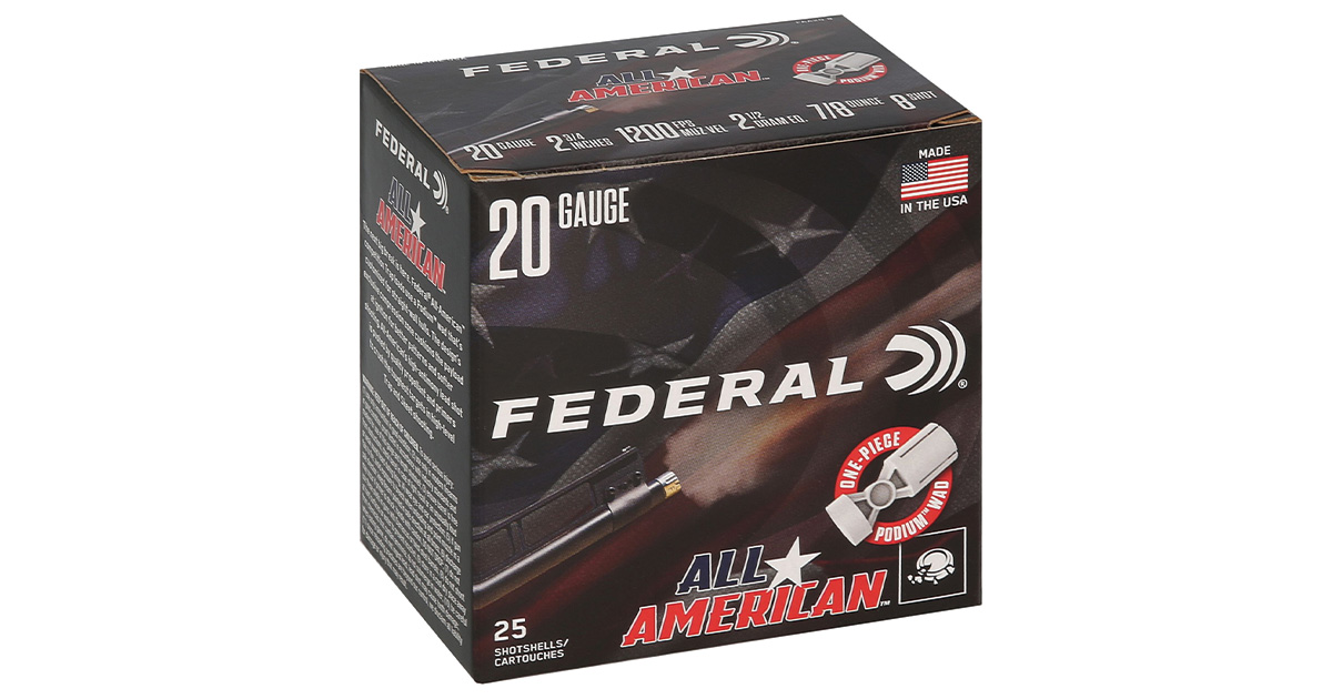 Community News: Federal New All-American 20-Gauge Target Loads Now Shipping