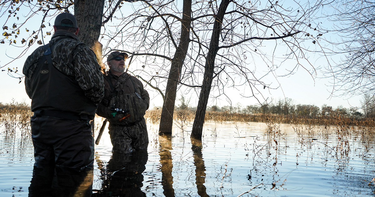 On a waterfowl hunt. Photo by Nathan Ratchford, DU