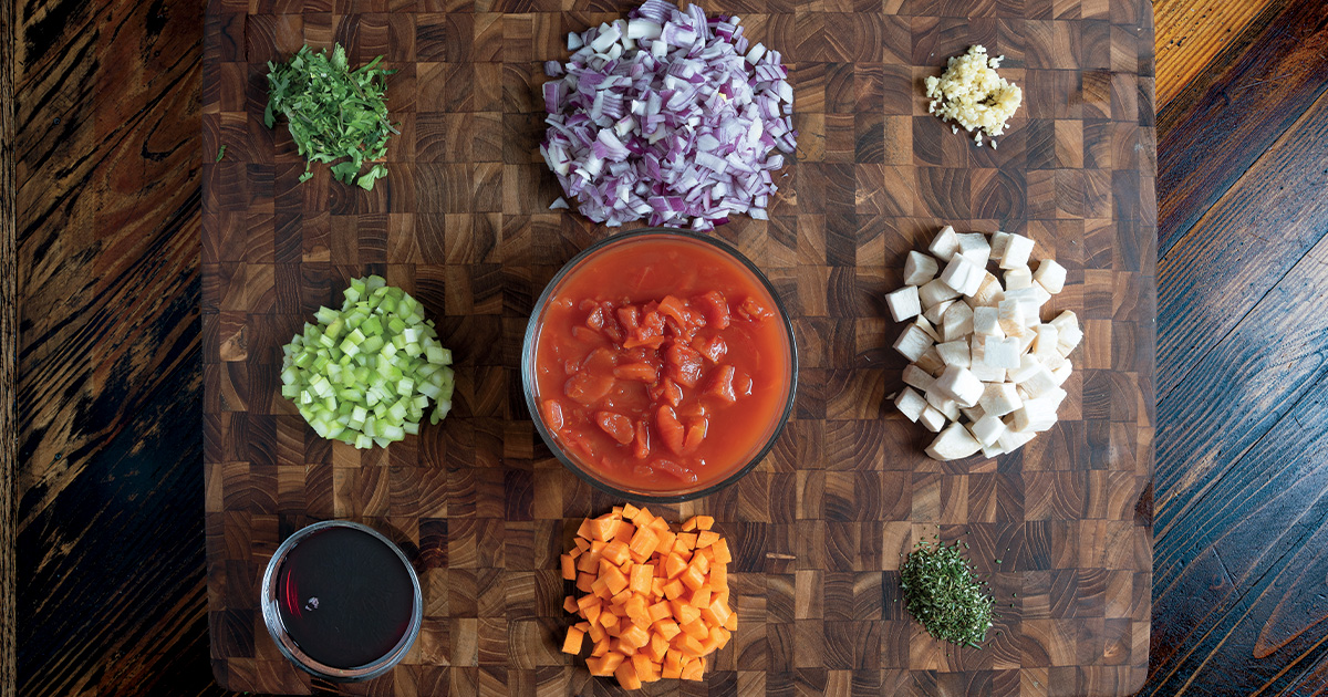 A Taste of Italy: Slow-Cooker Duck Leg Cacciatore. Photo by Larry White