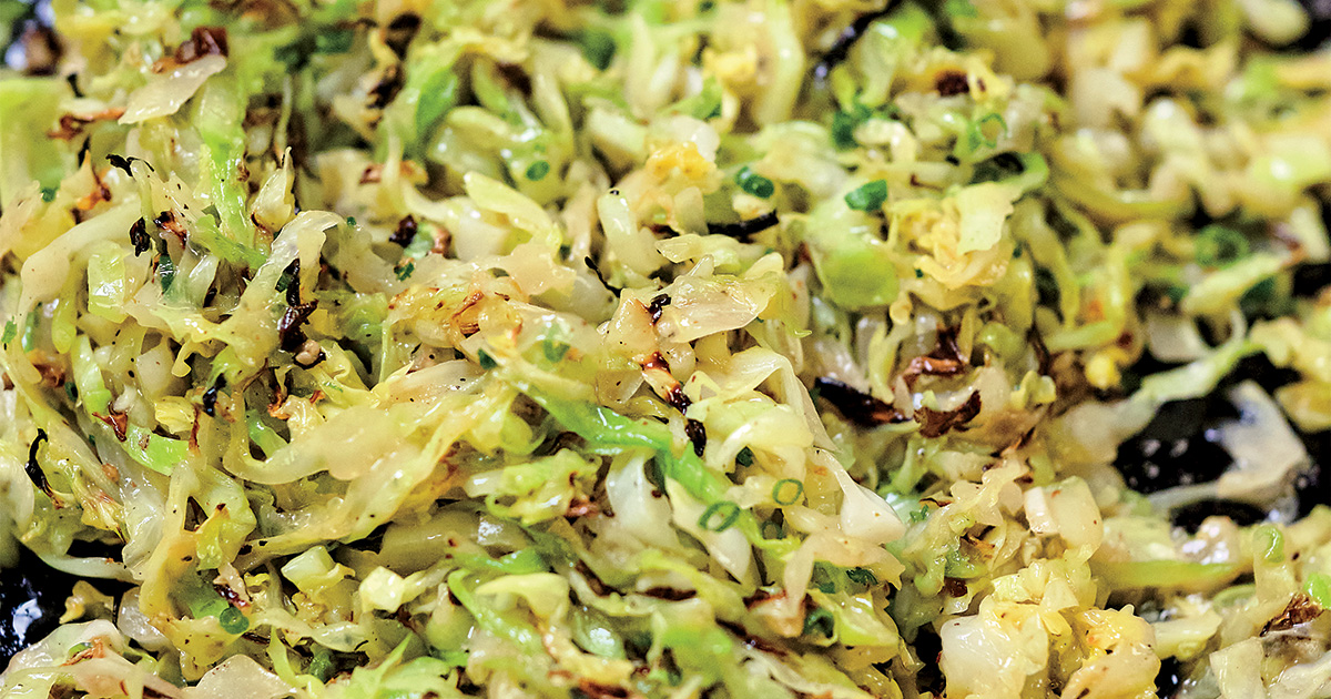 Skillet-roasted cabbage. Photo by Brandon Amato