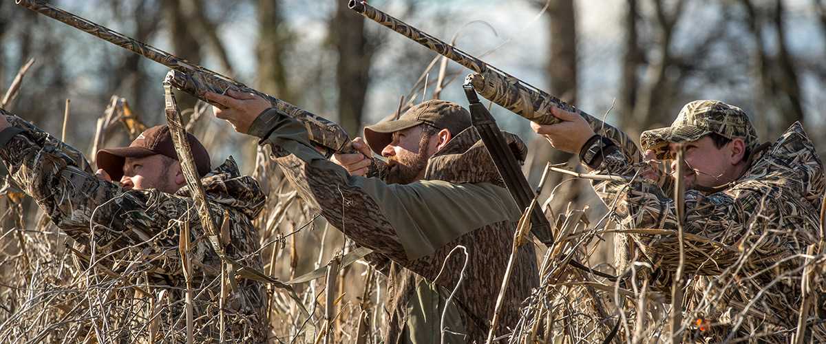 Hunters shotgunning photo by Chris Jennings
