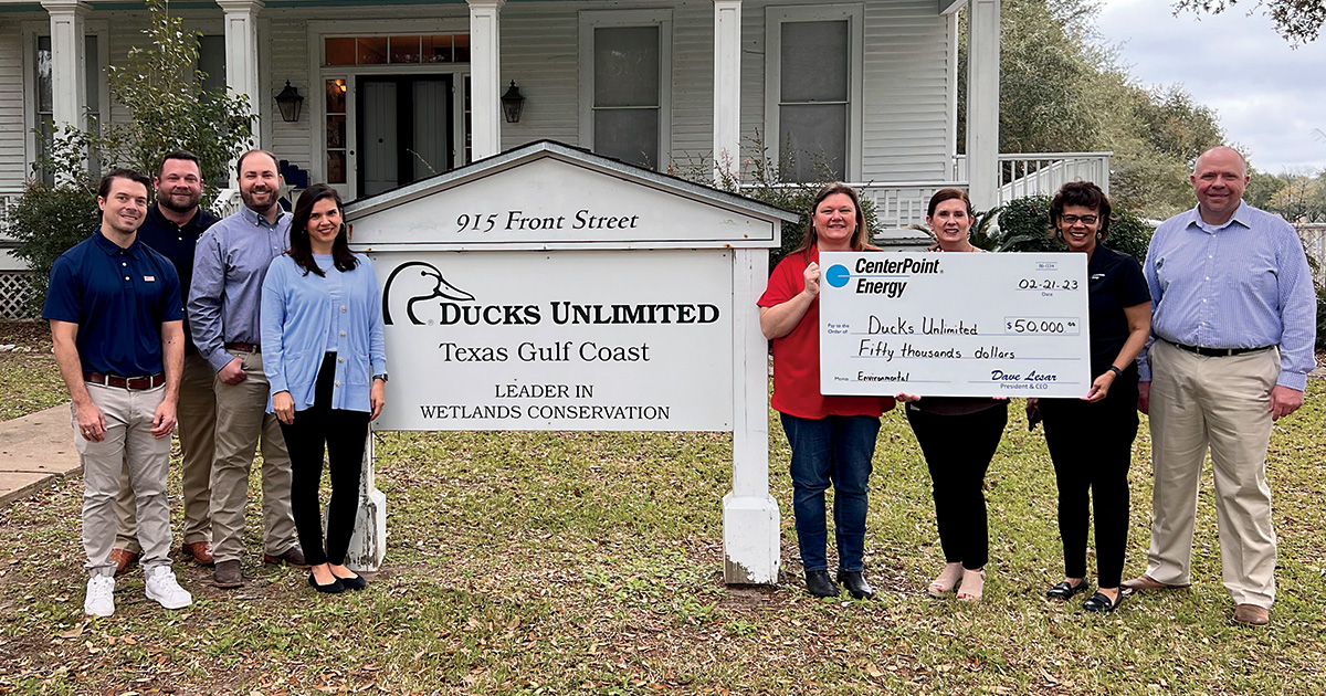 CenterPoint Energy Foundation Partners with DU to Improve Coastal Marshes