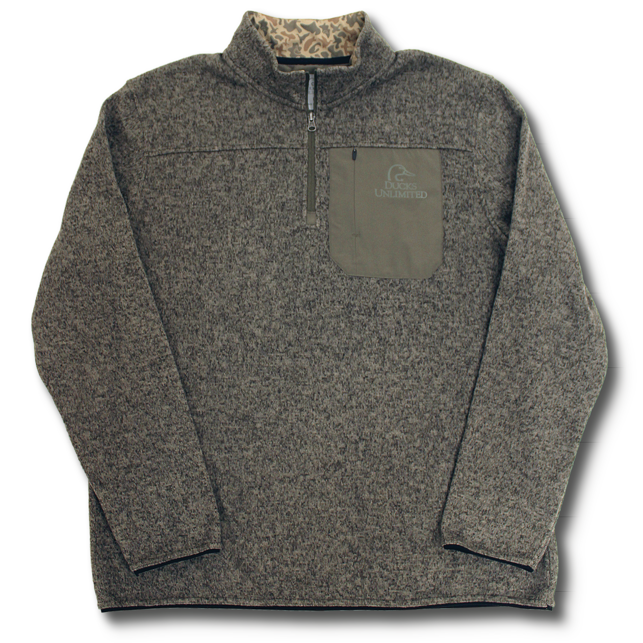 Camo Trim Pullover