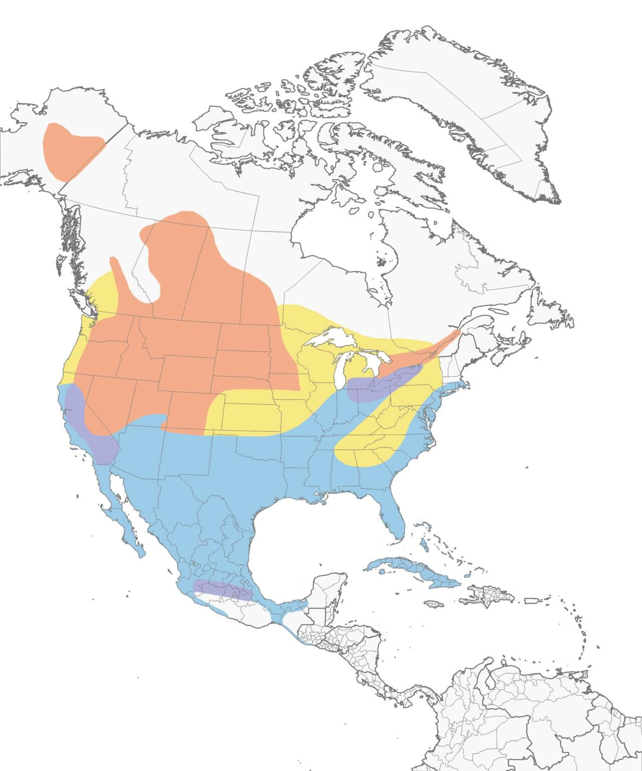 Redhead Range Map