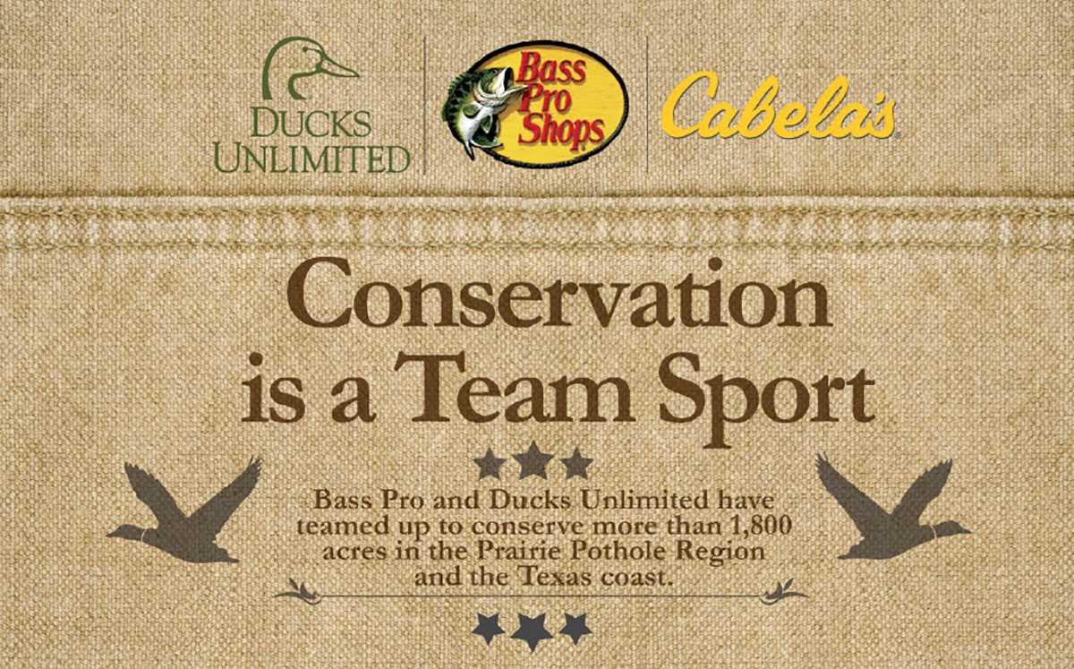 Ducks Unlimited Bass Pro Cabela's logo