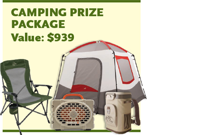 5th Prize: Camping Package