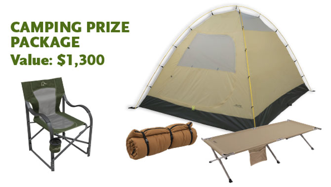 Camping Prize Package