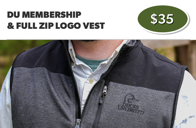 DU Full Zip Logo Vest